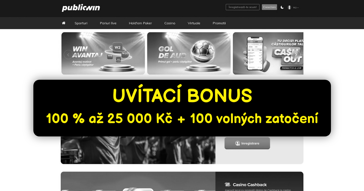 Publicwin Casino | Sloty NetEnt a Pragmatic Play s bonusem v Česku